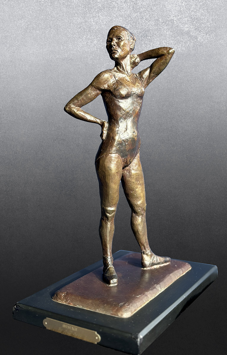 Bronze fine art of a ballerina